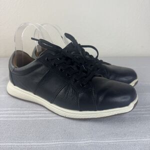Florsheim Great Lakes Jr Lace To Toe Oxford Lace Up Leather Sneakers Black 5.5